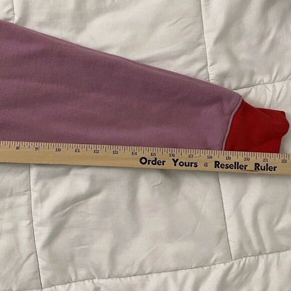 Teddy Fresh Hoodie Mens Large Rainbow Colorblock Pullover Sweater Outdoor - Picture 9 of 10